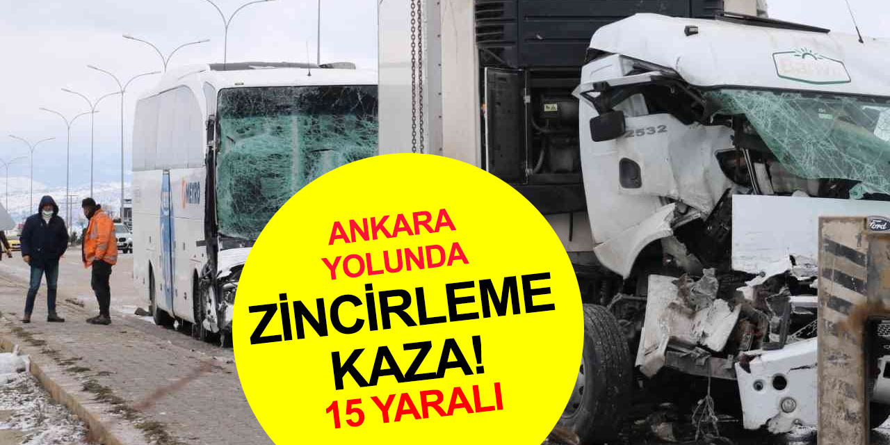 Afyon'da feci kaza: Yolcu otobüsü kamyon ve tır birbirine girdi! 2’si çocuk 15 yaralı