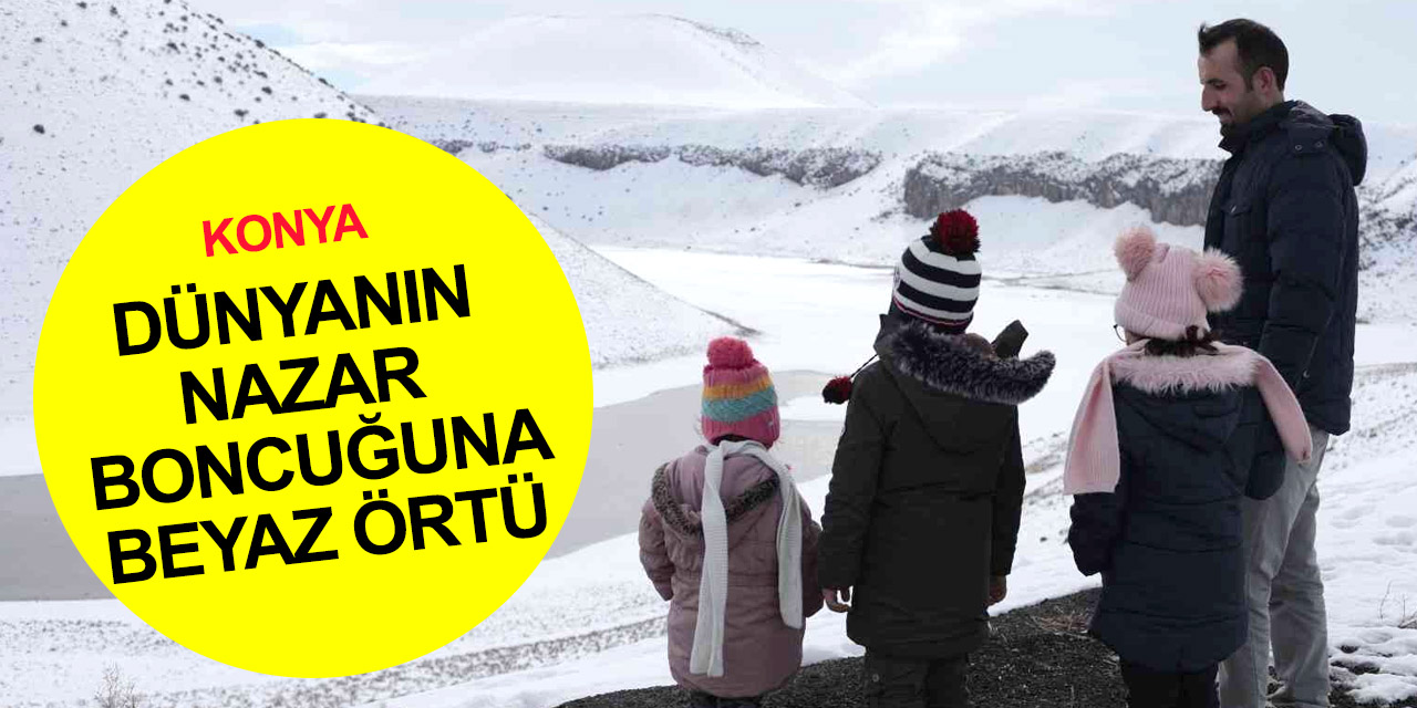 Konya iyi yağış aldı! Meke Gölü yüzleri güldürdü