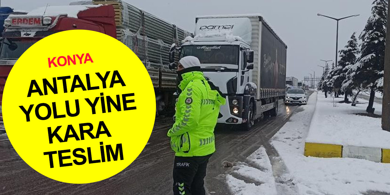 Konya Antalya yolunda tipi! Bazı araçlar Seydişehir'den öteye geçemiyor