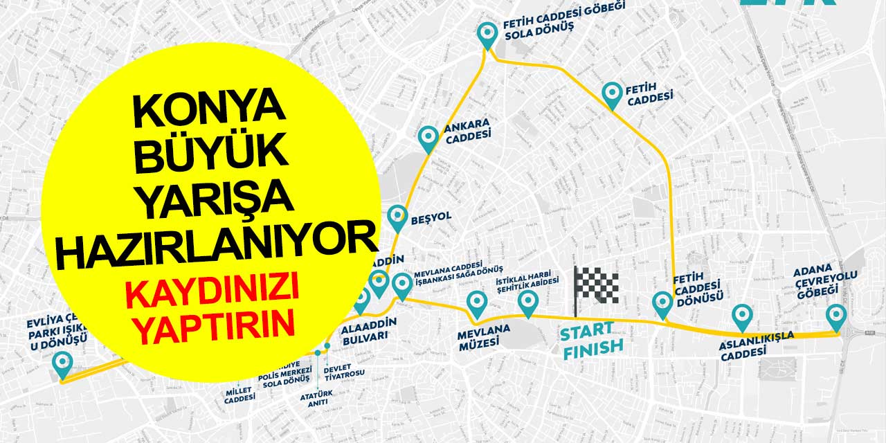 Konya yarı maratonu kayıtları başladı