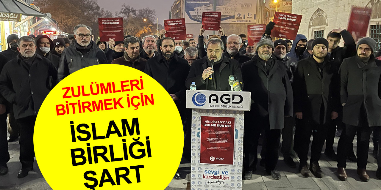 Konya'dan Hindistan’daki zulme sert tepki! Müslümanlara birlik çağrısı