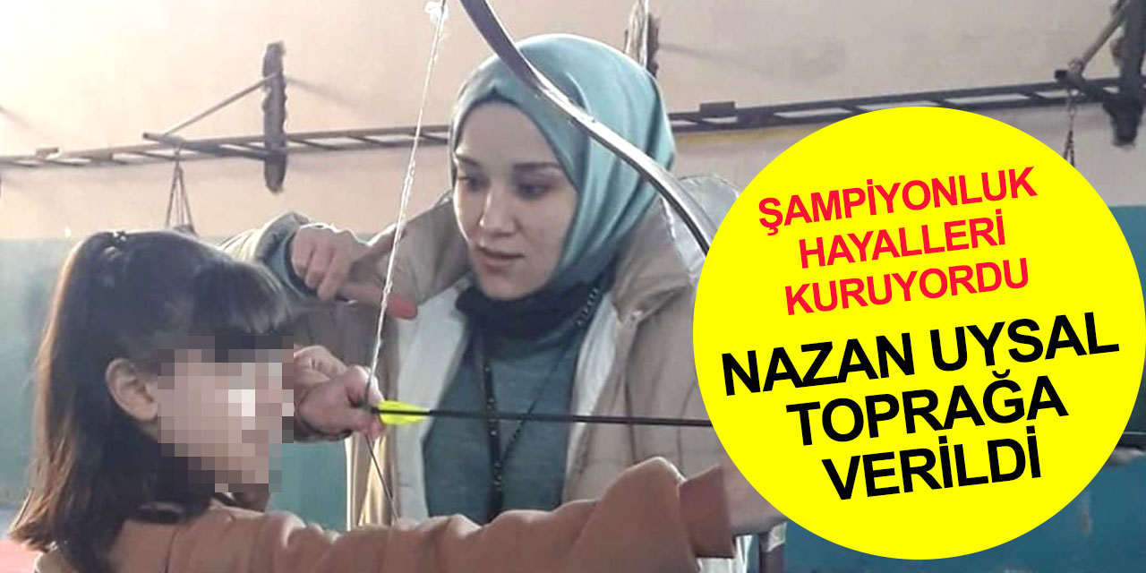 Konya'daki otobüs kazasında can vermişti! Milli sporcu Nazan Uysal İzmir'de toprağa verildi