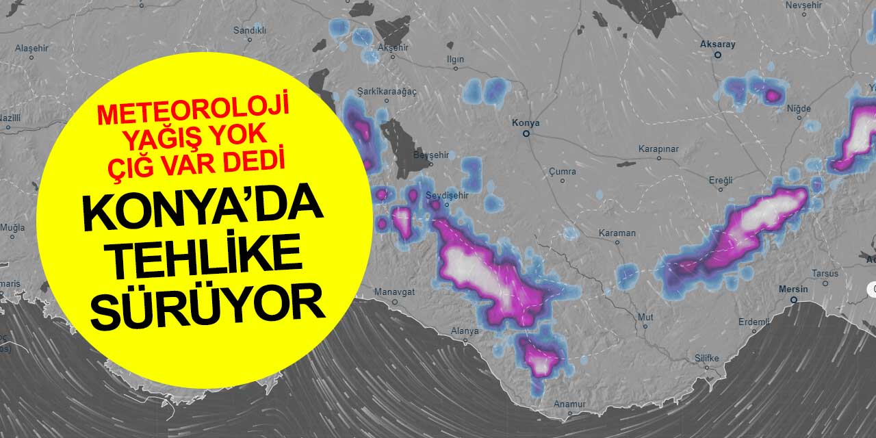 Meteoroloji açıkladı: Konya'da mevcut tehlike sürüyor! Yağmur yok çığ düşebilir