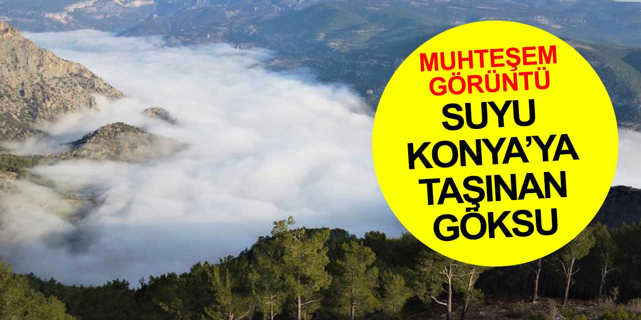 Suyu Konya'ya taşınan Göksu Nehri havadan görüntülendi