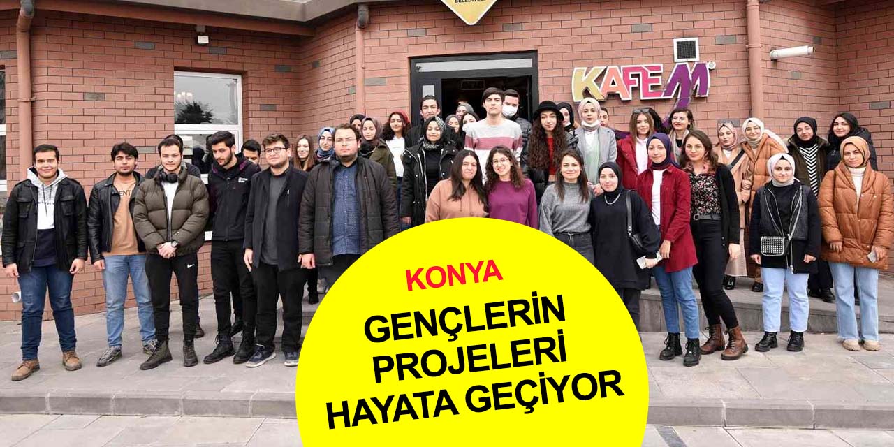 Konya Genç Kültür Kart üyesi gençler özgün fikirlerini hayata geçirmek için buluştu