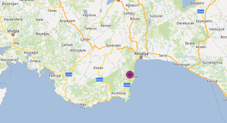 Antalya’da deprem 1 Mart 2022
