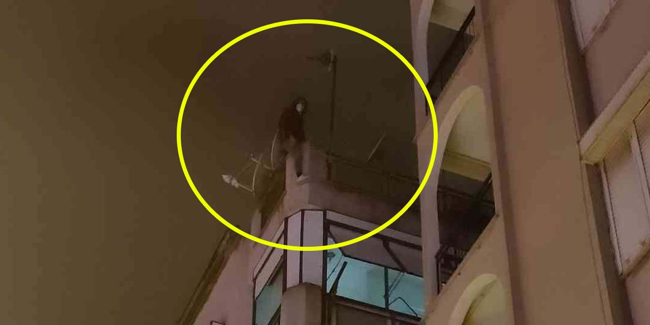 Gençliğin hali vahim! Sevgilisi telefonda engelledi diye soluğu çatıda aldı