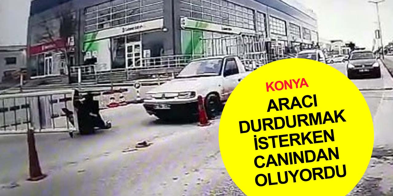 Konya'da hurdacı dehşeti! Güvenlik görevlisi kıl payı kurtuldu