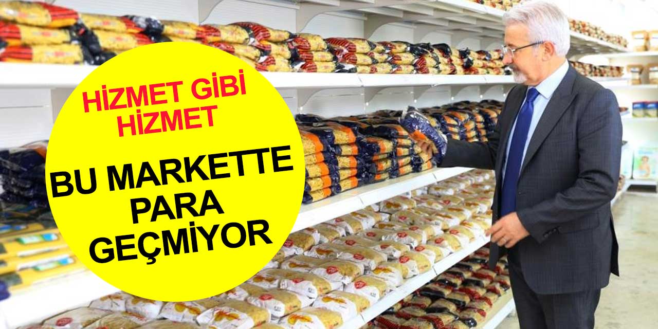Bursa'da açılan bu markette para geçmiyor