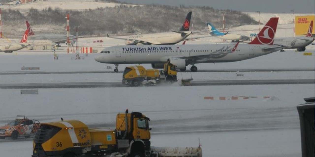 Havada kar alarmı! THY 205, Pegasus 68 seferini iptal etti