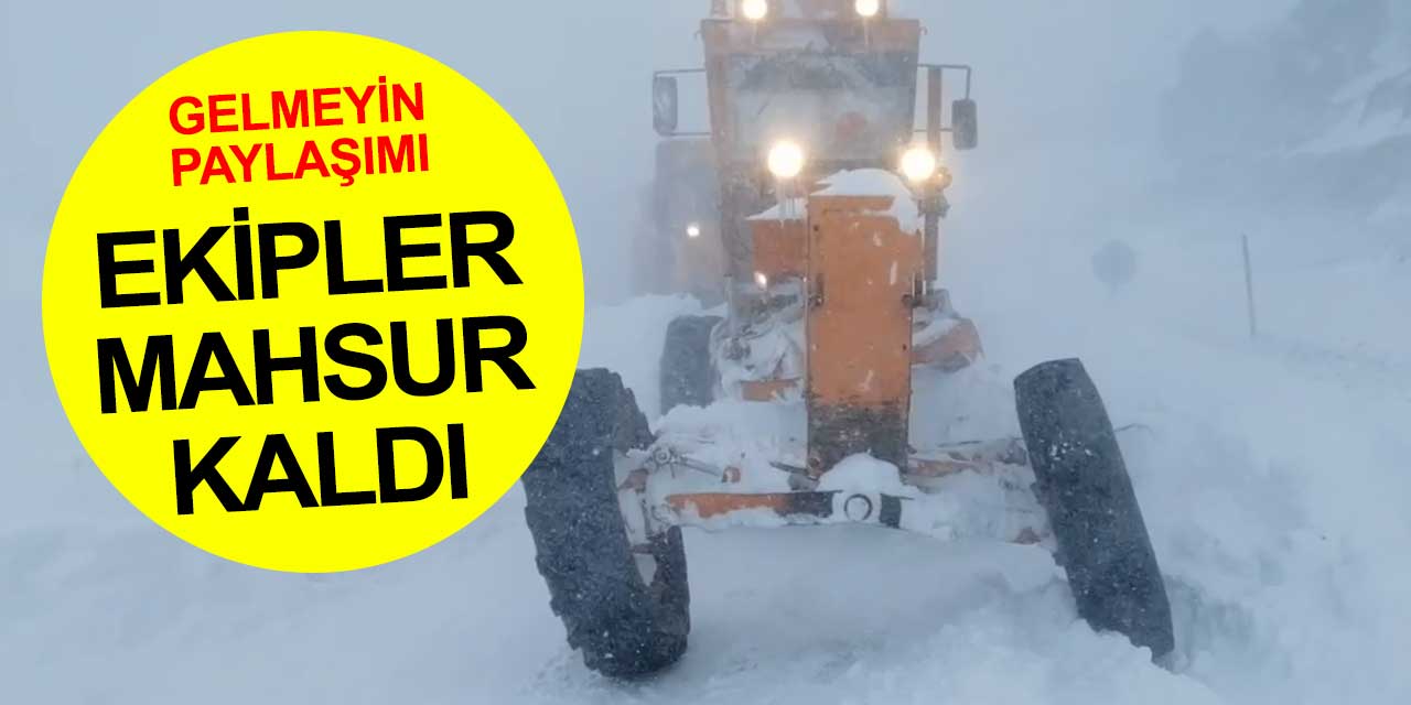 Konya-Antalya Yolu Alacabel’de son durum böyle görüntülendi! Gelmeyin!