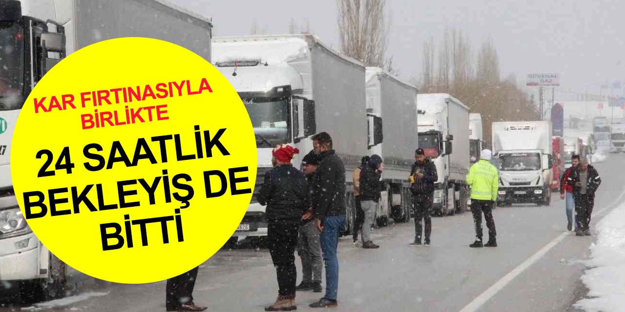Kar fırtınası durdu! Konya'nın ardından 24 saattir tırlara kapalı olan Karaman-Mersin yolu da açıldı