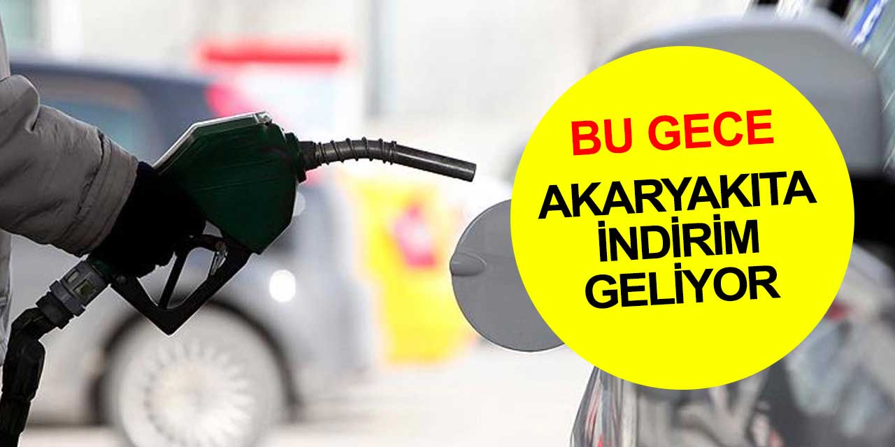 Bu gece benzin ve motorine indirim geliyor