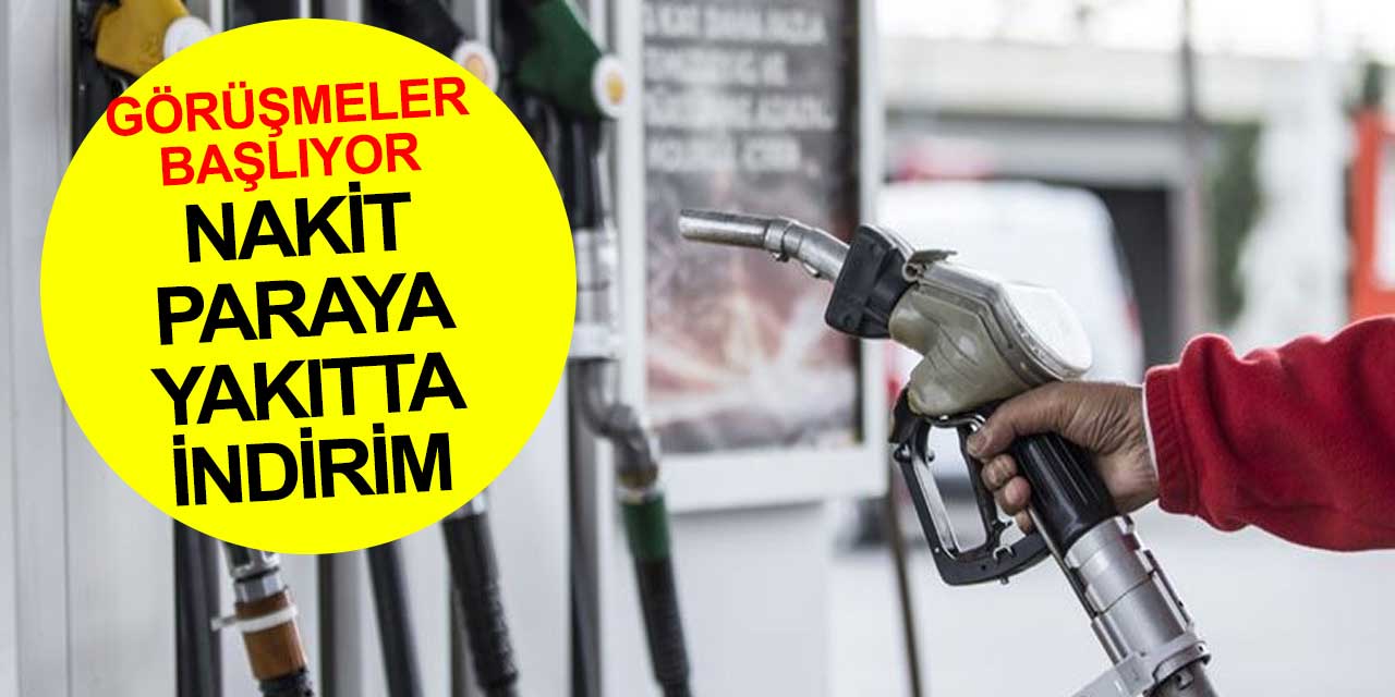 Akaryakıt alırken nakit verene indirim yapılacak