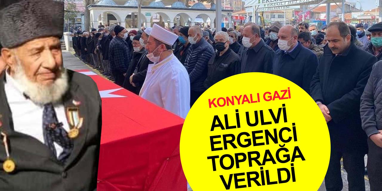 Konya'nın son Kore gazilerinden Ali Ulvi Ergenci'ye son görev!