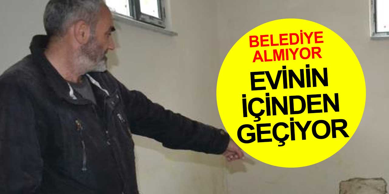 Yeni yaptırdığı evinin içinden boru geçiyor, tedirginliği bitmek bilmiyor! Belediye sessiz