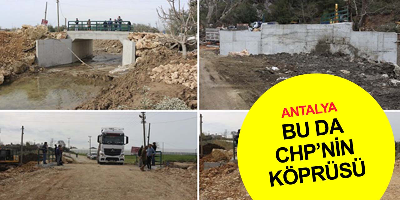 Antalya'da 50 yıllık köprü böyle yenilendi