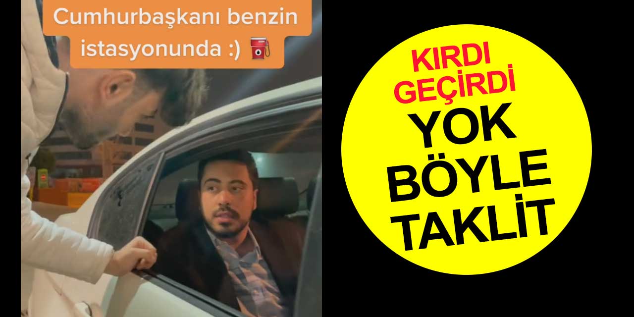 Cumhurbaşkanı Erdoğan'ın benzinci taklidini yapan Muhammed Nur Yahya gülmekten kırdı geçirdi! Biz hep 50 TL'lik alıyoruz