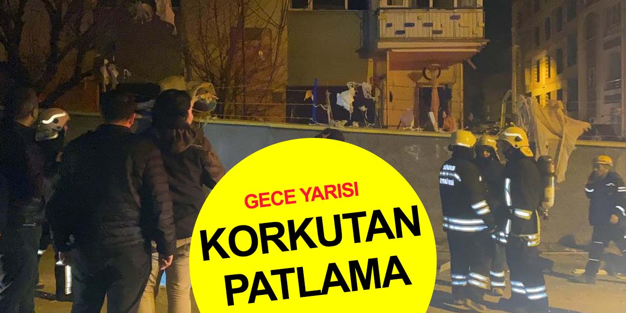 Sivas’ta gece yarısı korkutan patlama!  1'i ağır 4 yaralı
