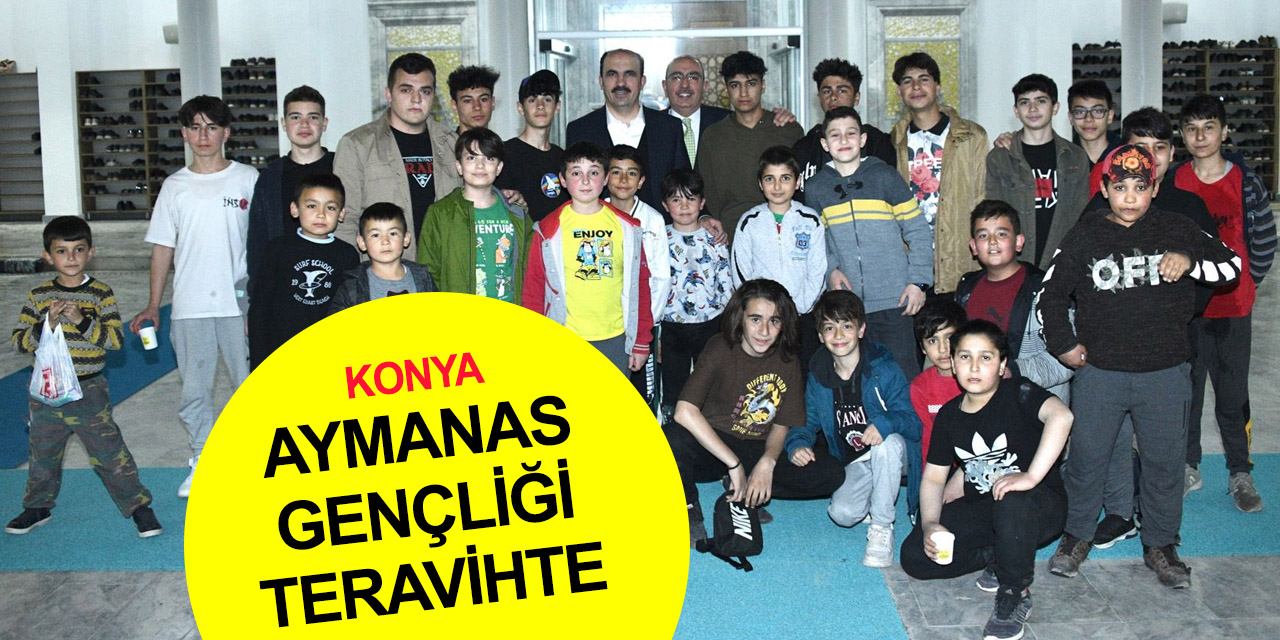 Konya'nın elif nesli teravihte camilere akın etti