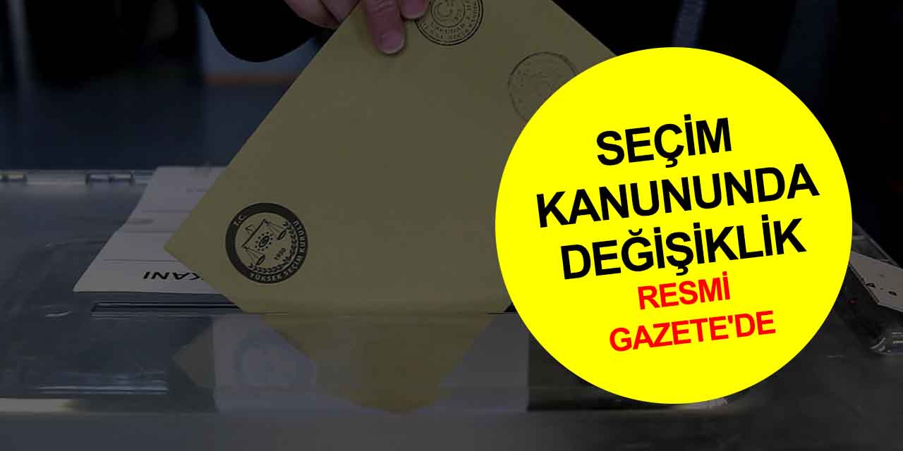 Karar Resmi Gazete'de! Seçim barajı yüzde 7'ye indirildi