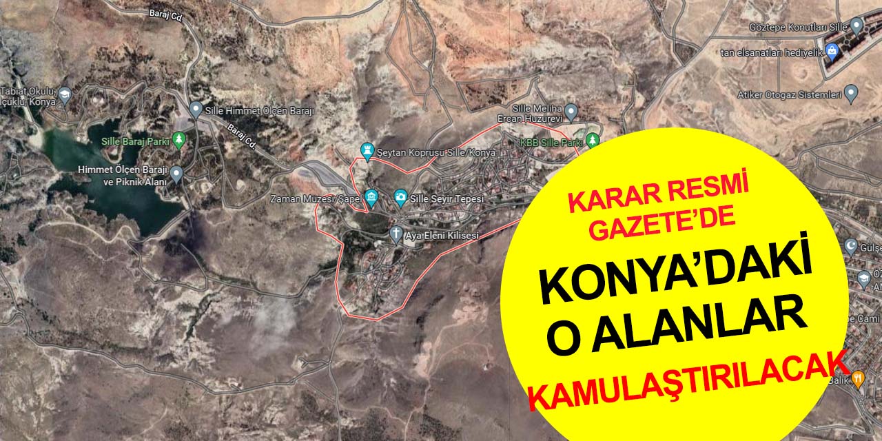Son dakika! Konya Selçuklu'da acele kamulaştırma kararı Resmi Gazete'de