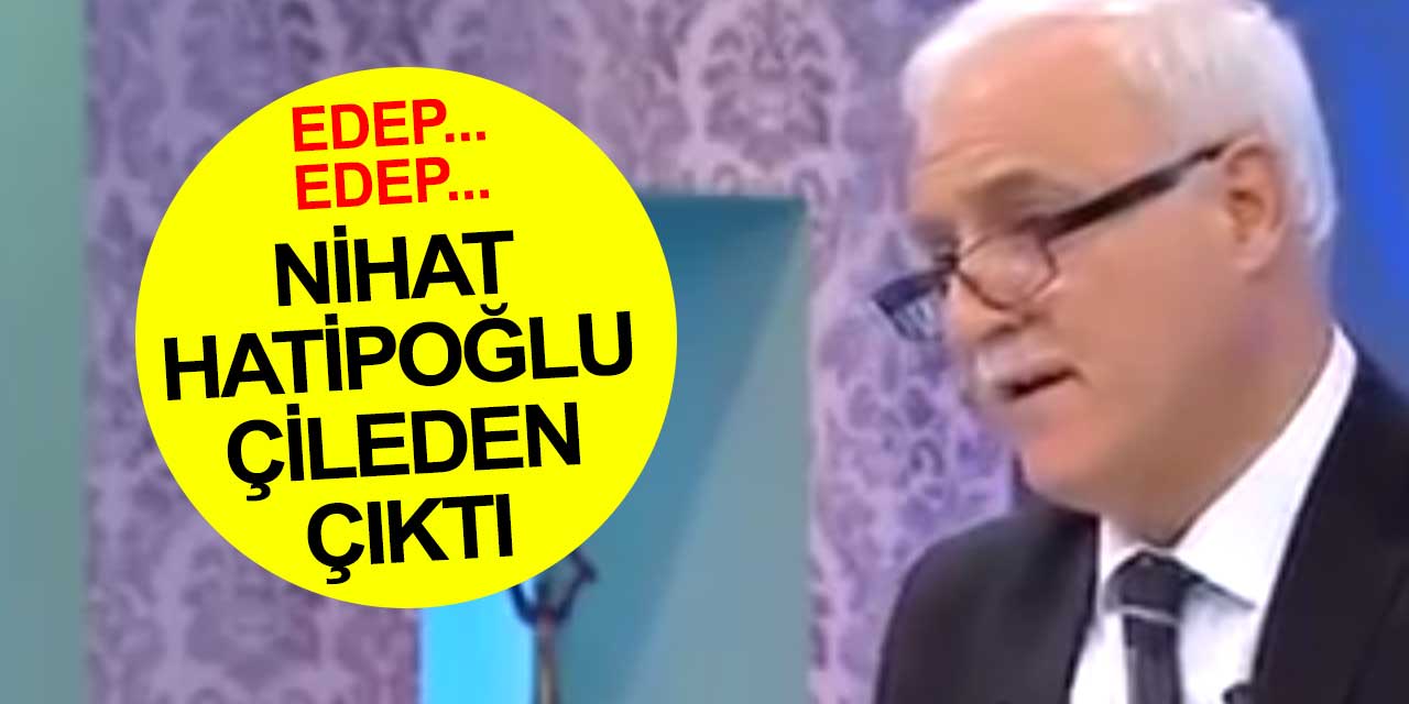Nihat Hatipoğlu'nun Hazreti Vahşi tepkisi! Edep...