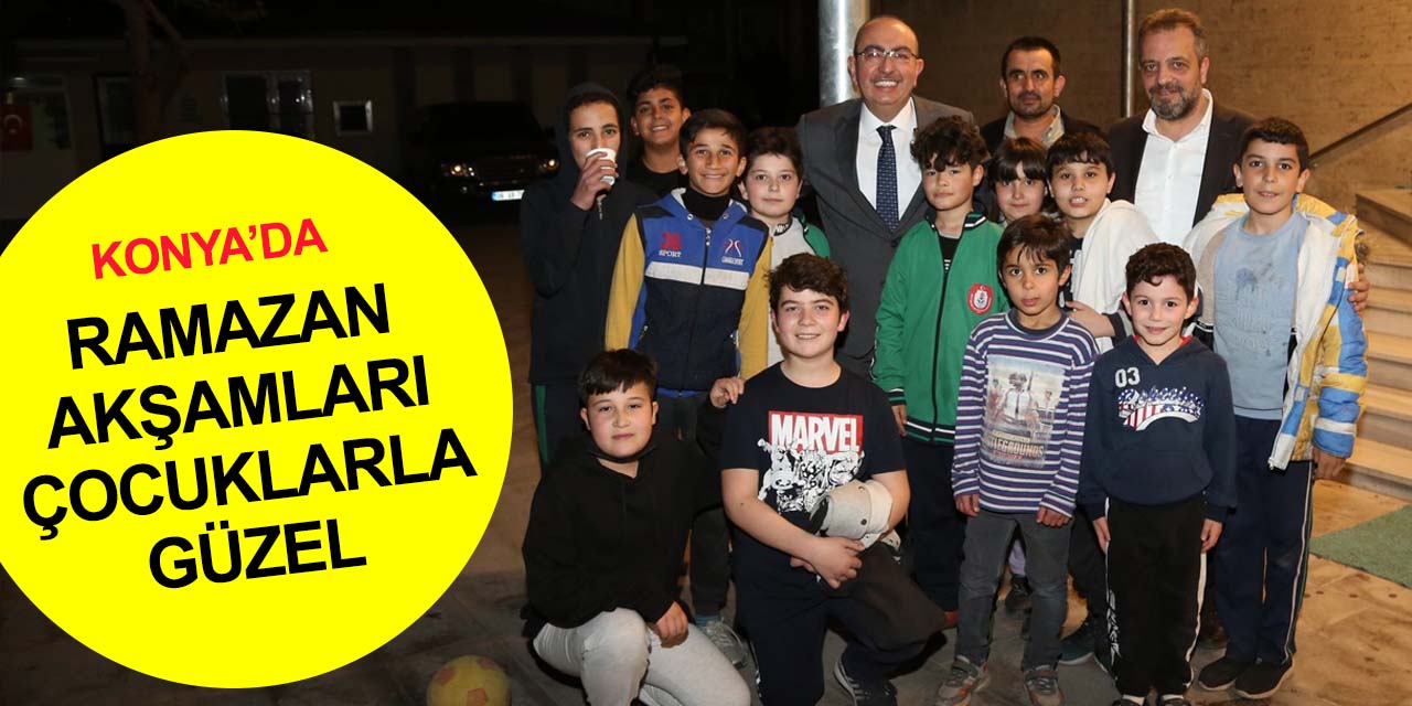 Konya'da Ramazan geceleri! Mahmuriye mahallesi sakinleri teravih sonrası çay sohbetinde buluştu