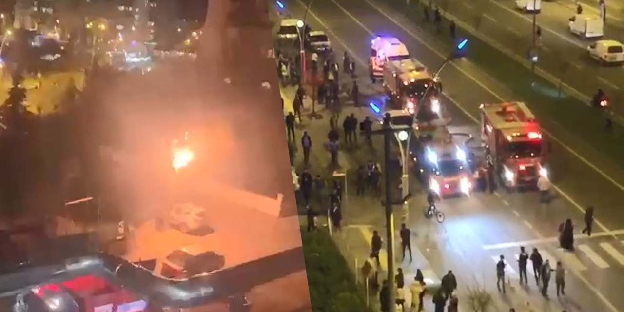 Koltuk atölyesinde korkutan patlama! 2 işçi yaralandı mahalleli sokağa döküldü