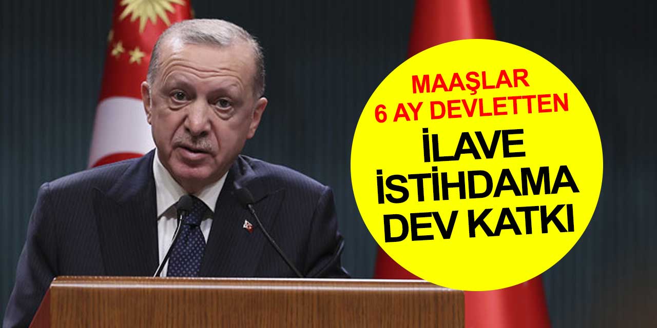 İstihdama dev katkı! Devlet maaşları 6 ay boyunca ödeyecek