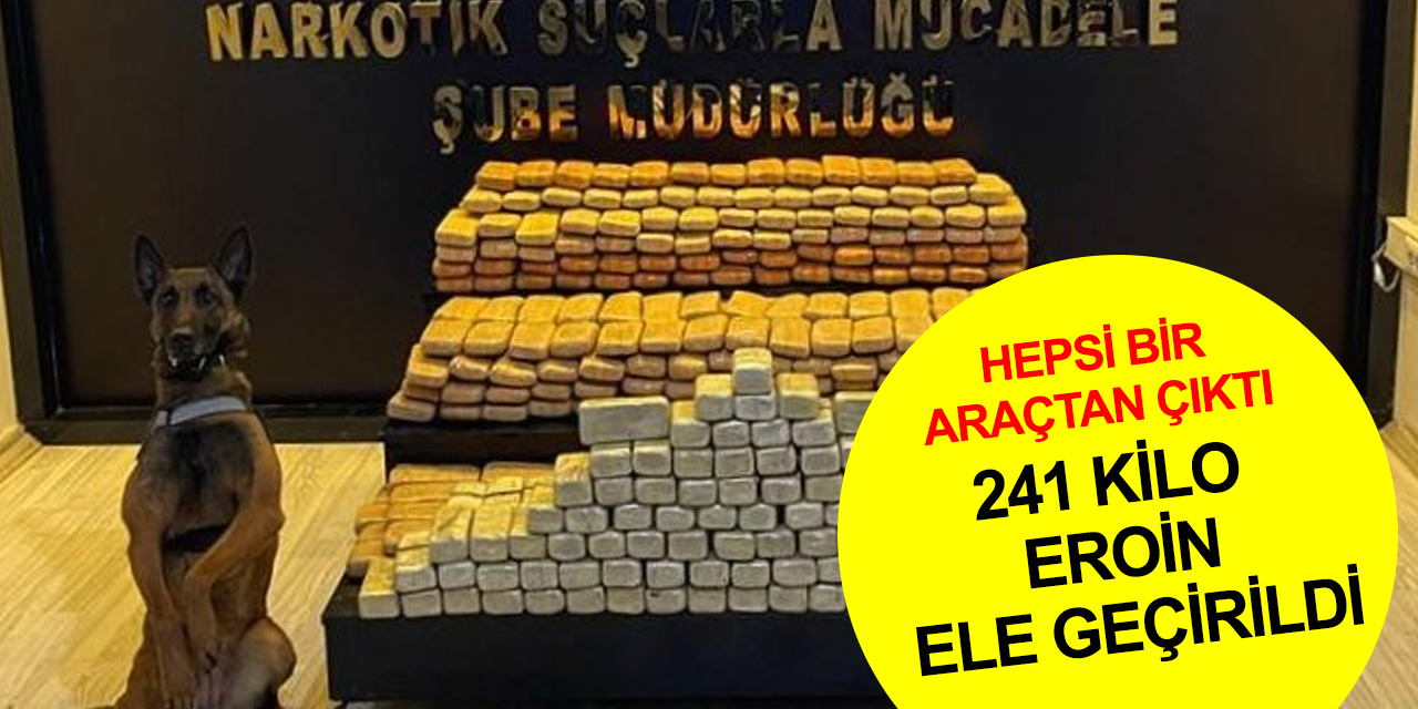 Tebrikler Hakkari Emniyet! Yüksekova'da durdurulan araçtan 241 kilo eroin çıktı