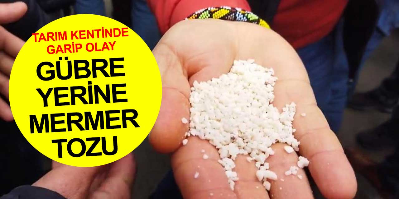 Türkiye Tarım Hayvancılık ve Arıcılık Federasyonu çay üreticisine gübre yerine mermer tozu satmaya kalktı