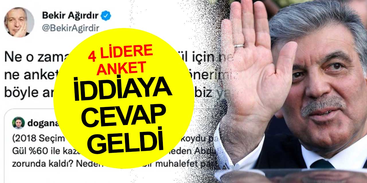 Abdullah Gül'ün adı geçti ortalık toz duman