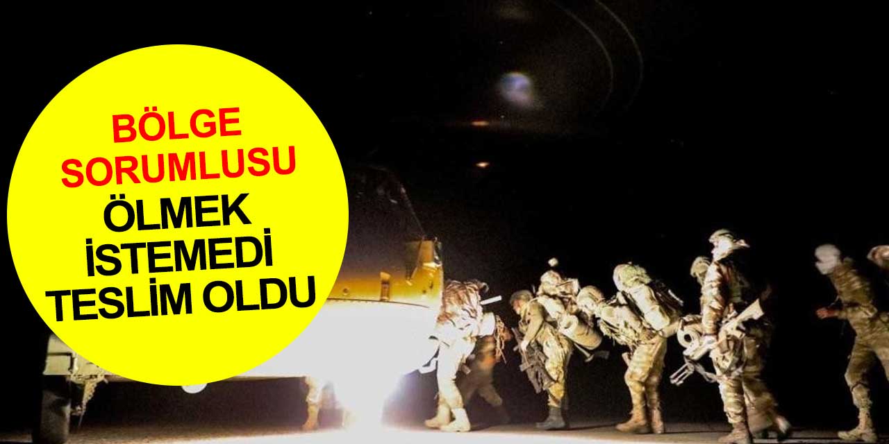 Pençe Kilit operasyonunda sözde üst düzey PKK’lı Çavreş kod adlı terörist güvenlik güçlerine teslim oldu
