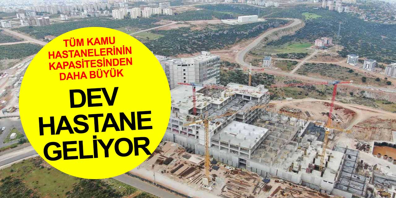 Antalya'ya dev yatırım geliyor... Yüzde 50'si tamamlanan yapı havadan görüntülendi