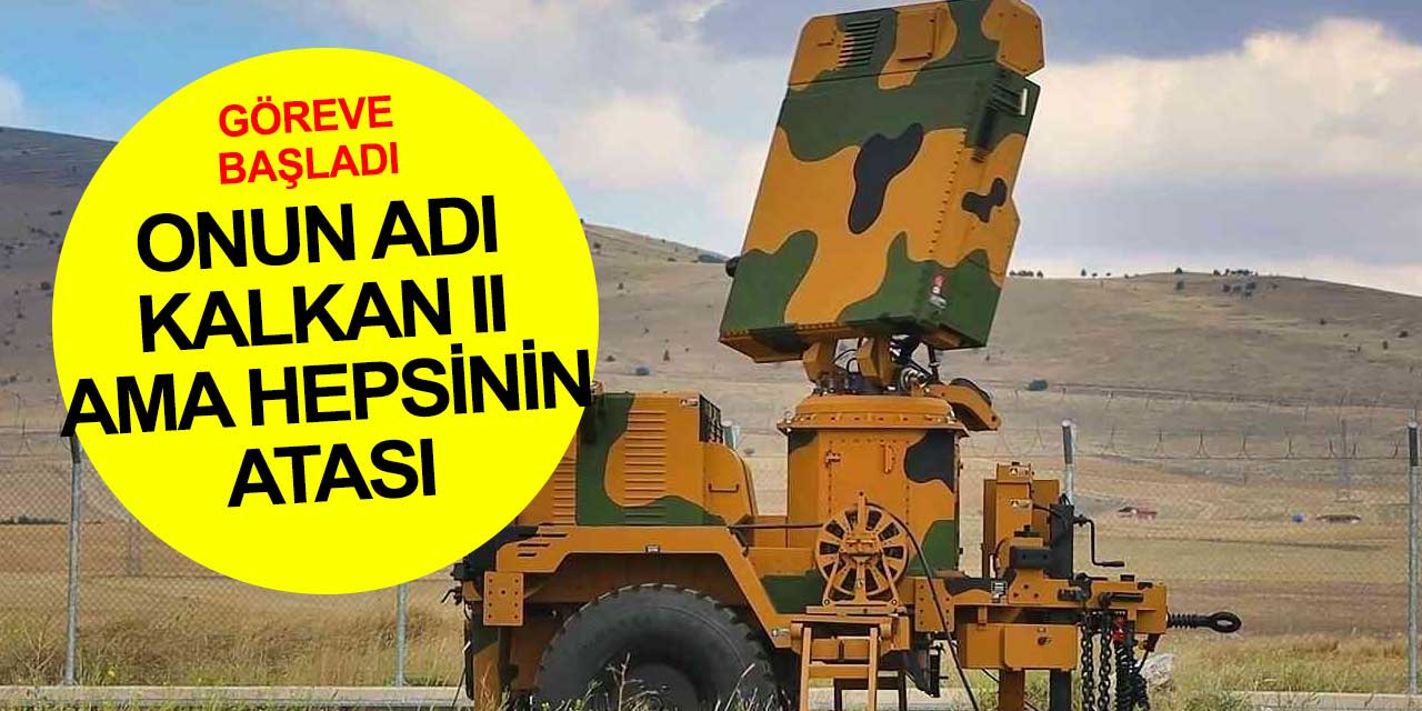 Faz dizili radarların atası Milli radar KALKAN-II görev başında