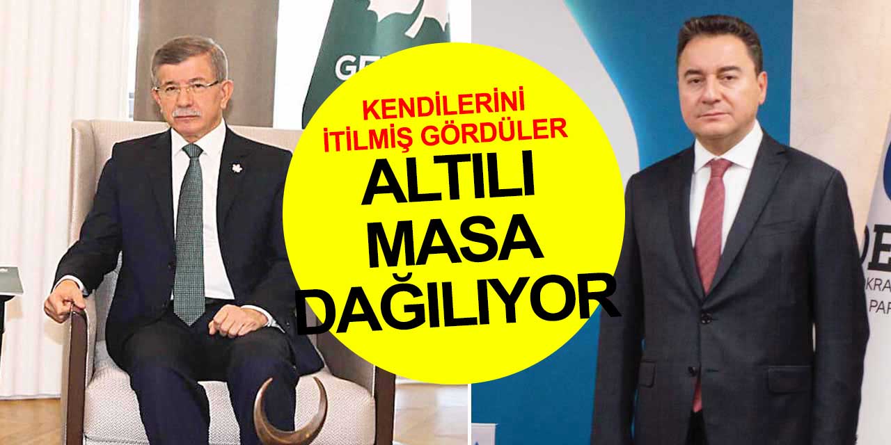 Siyasette altılı masa dağılıyor...  İki ismi dışlayan sözleri tuz biber ekti