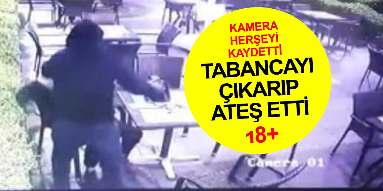 Yanındaki tabancayı çıkarıp eşinin başına ateş etti... Güvenlik kamerası herşeyi kaydetti