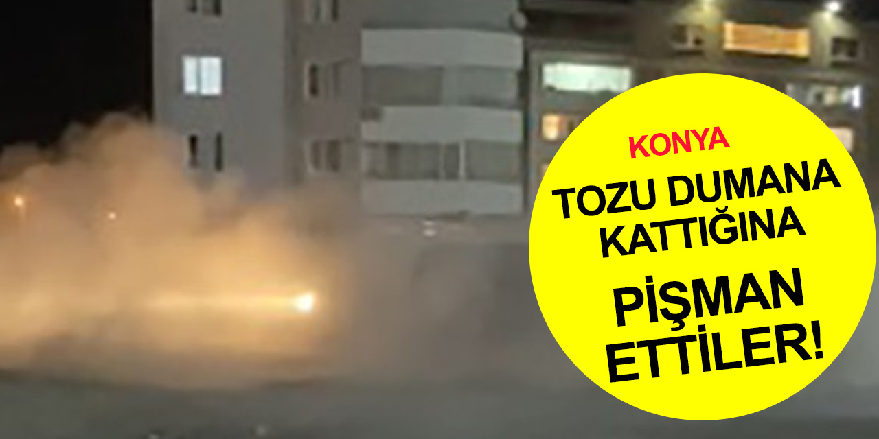 Konya’da magandalık pahalıya patladı! Drift yaptığına pişman ettiler!