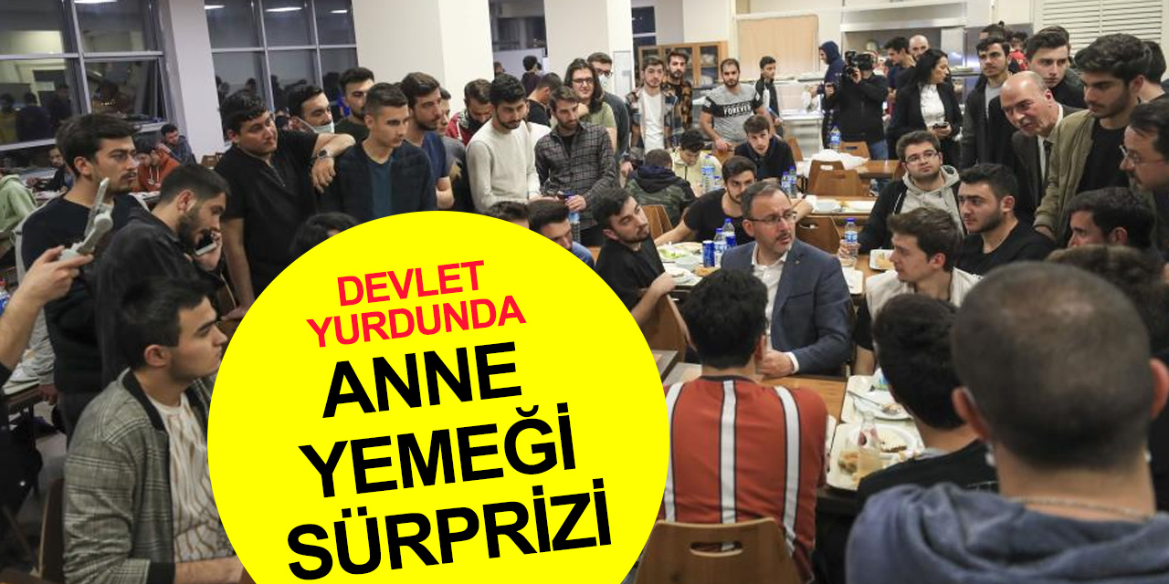 Bakan Kasapoğlu ve Türev Şef’ten öğrencilere Konya dahil 5 ilden 'Anne Yemeği'