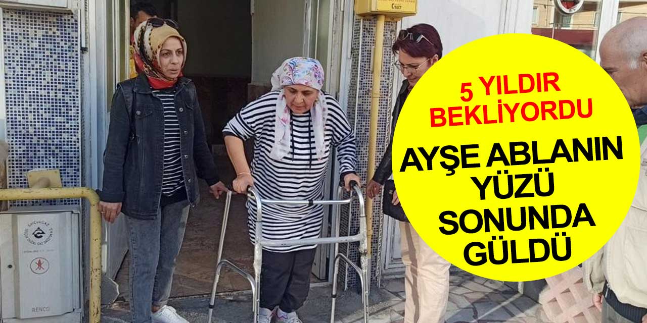 Konyalı Ayşe Özmen'n 5 yıldır hayalini kurduğu tekerlekli sandalyesi teslim edildi