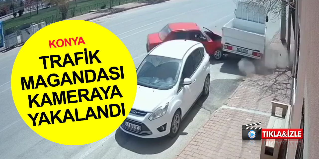 Konya'da bir driftçi vakası daha! 2 araca çarparak durabildi