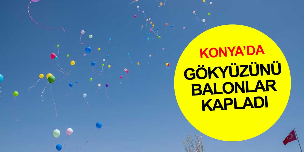 Balonlar Konya'da gökyüzünü kapladı... Amaç primer immün yetmezliğine dikkat çekmek