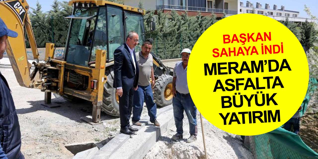 Başkan Kavuş yol yapım çalışmalarını yerinde inceledi