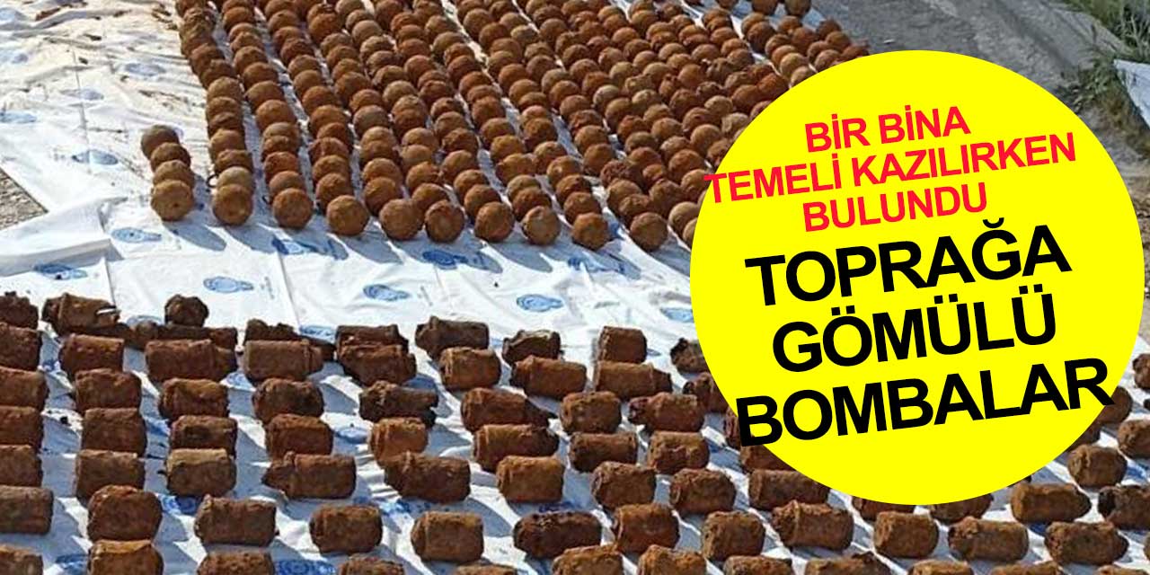 Bina temeli kazılırken yüzlerce el bombası bulundu sırrı sonra çözüldü