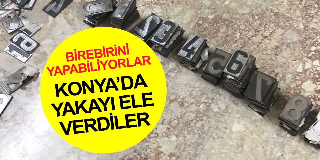 Konya'da ikiz plaka şoka dönüşmeden emniyet güçleri olayı çözmeyi başardı