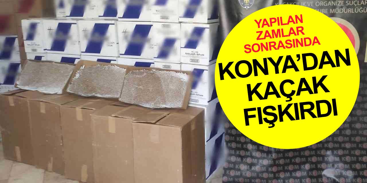 Yapılan zamlar kaçakçıların iştahını kabartıyor... Konya'da 1 milyondan fazla kaçak makaron yakalandı! 12 gözaltı