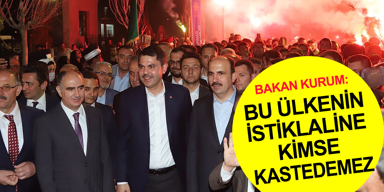 Bakan Kurum Konya'dan meydan okudu: Bu millete ve seçtiği liderine kimse parmak sallayamaz!