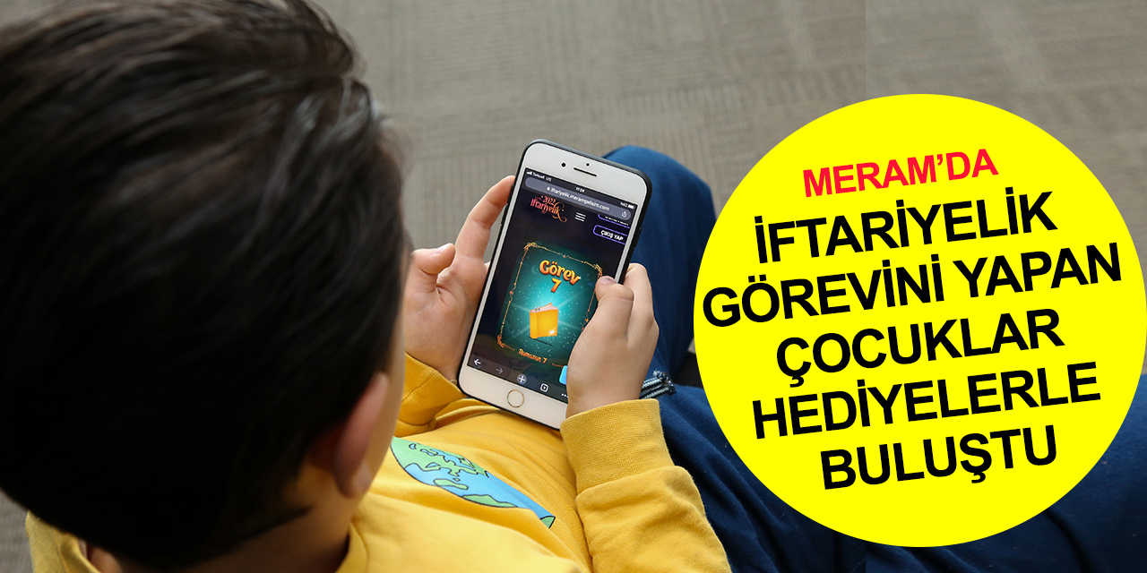 Konya Meram’da iftariyelik görevini yapan çocuklar hediyelerle buluştu! İşte tam liste ödül kazananlar