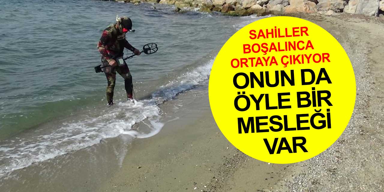 Modern çağ toplayıcıları: Onun mesleği sahillerde ziyaretçilerden geride kalanları toplayıp para kazanmak